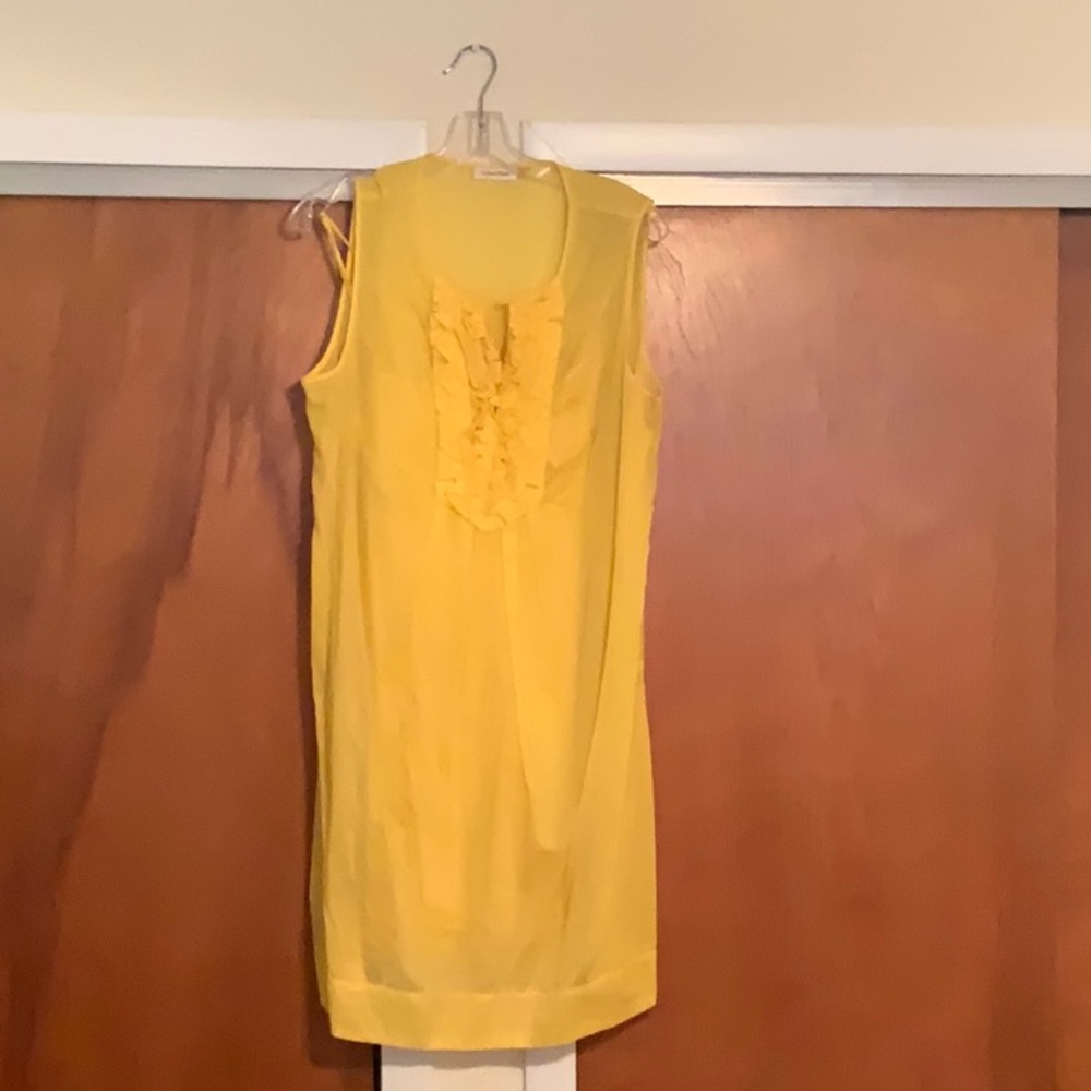 Calvin Klein Yellow Dress